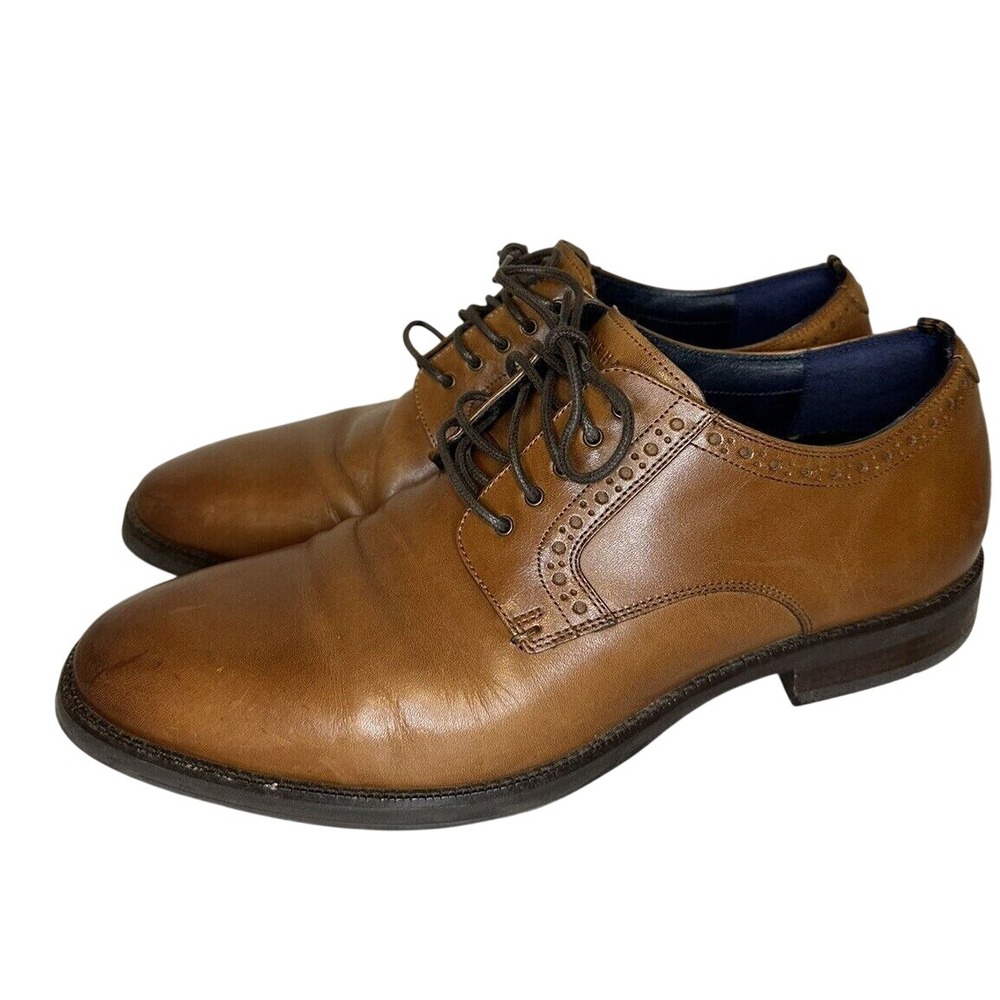 Cole Haan Grand OS Derby Shoes Mens 9M Brown Leather Brogue Wingtip C28205